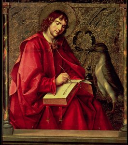 St. Johannes de Evangelist, van het St. Thomas altaarstuk door Pedro Berruguete